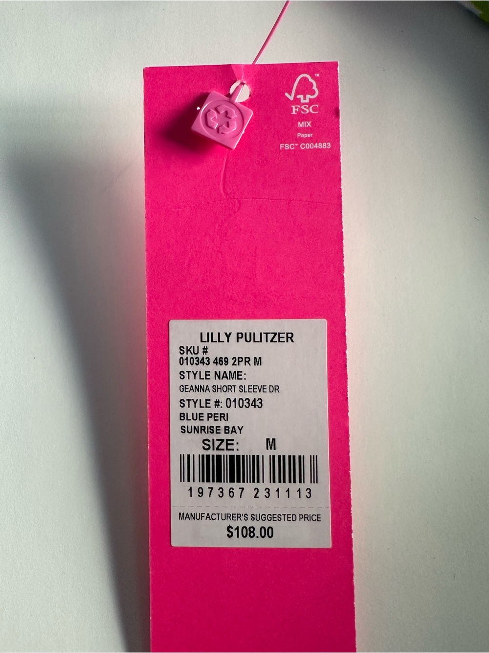 Lilly Pulitzer Pink, Blue & Green Floral Tiered Dress NWT - Picture 4 of 7